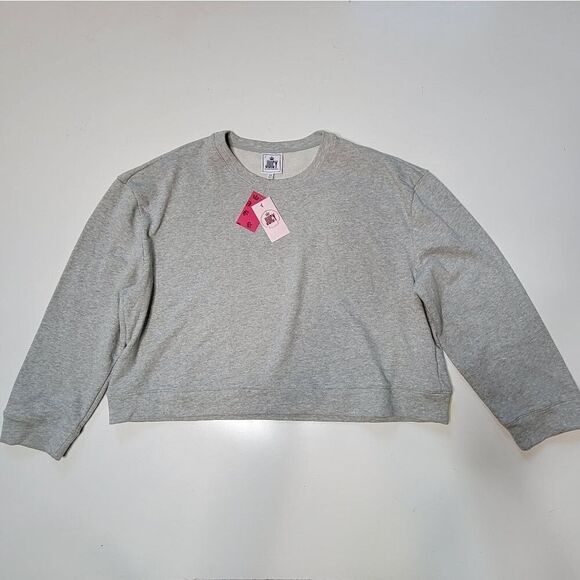 NEW 3X JUICY COUTURE CROWN EMBROIDERED FRENCH TERRY LIGHTWEIGHT SWEATSHIRT NWT - Picture 8 of 10